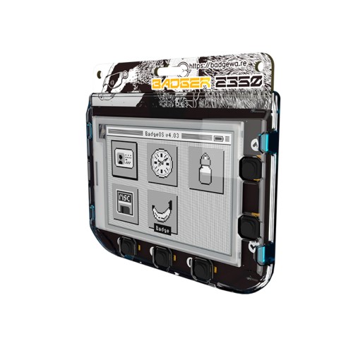 Программируемый бейдж с ч/б дисплеем e-paper. Badgeware Badger